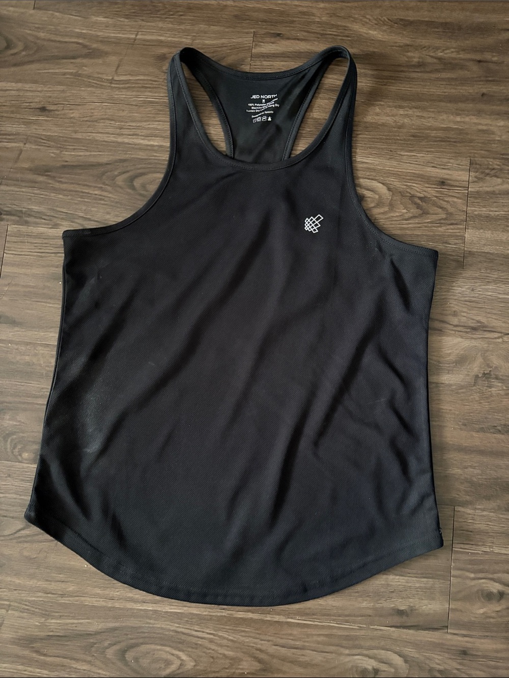 Jed North  Racerback Workout Tank with Subtle Logo